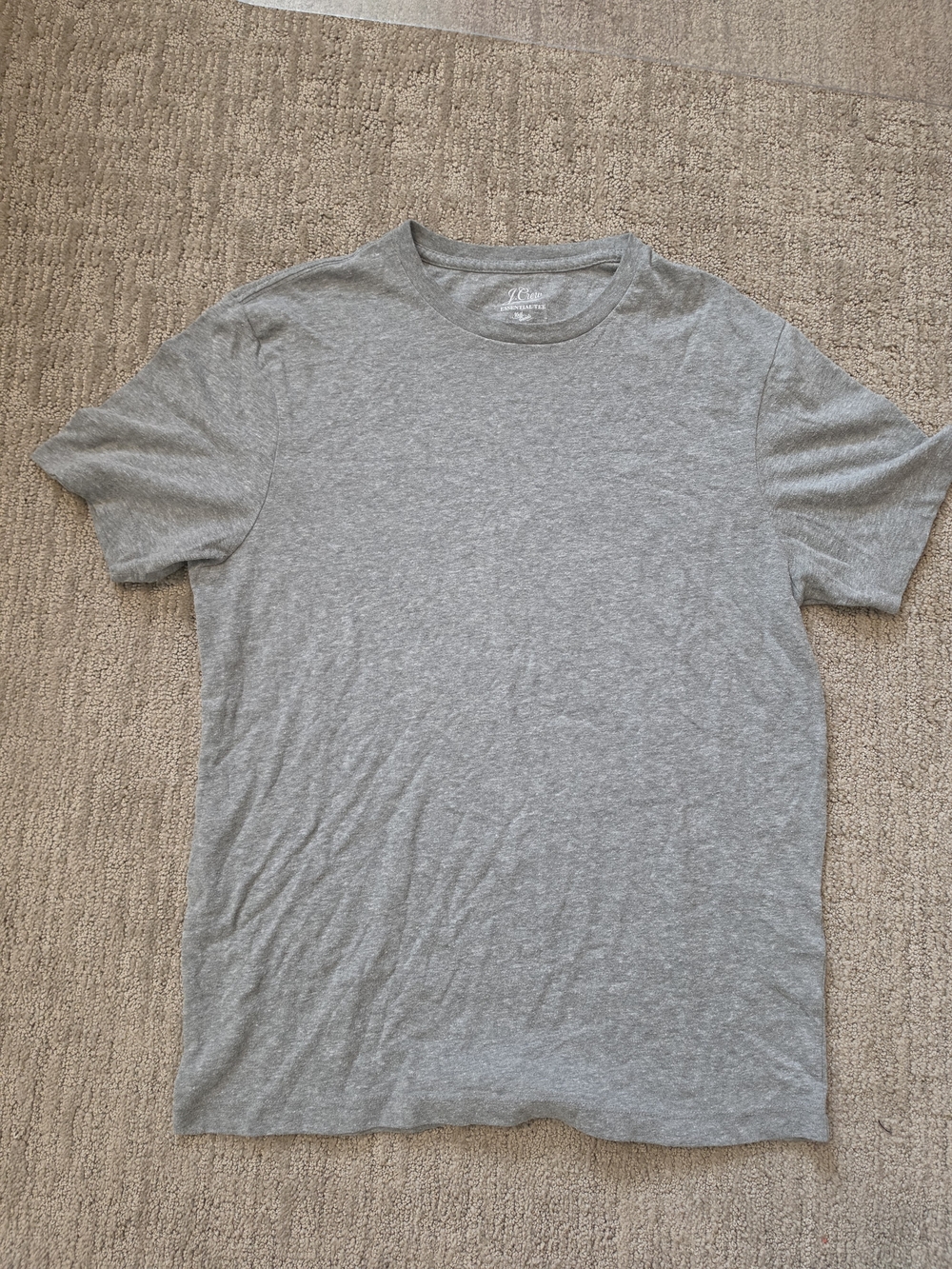 J. Crew Light Heather Gray Crewneck Short Sleeve Tee